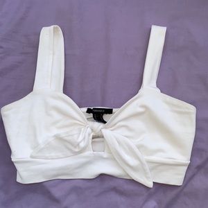 Forever 21 front tie crop top